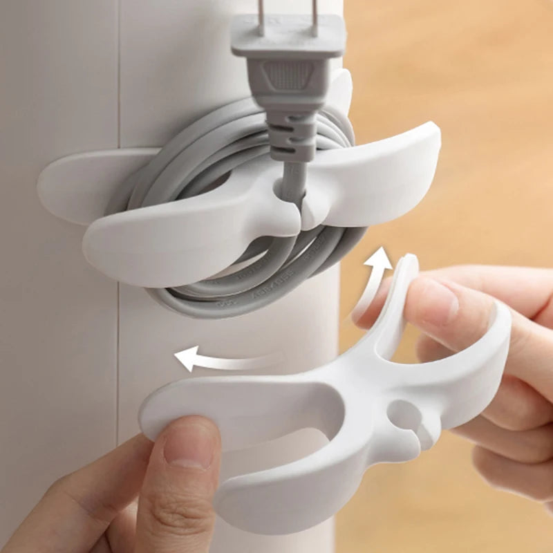 1-3pcs Cord Winder Cable Management Clip Kitchen Organizer for Air Fryer Coffee Machine Wire Fixer Appliance Cable Holder Clips